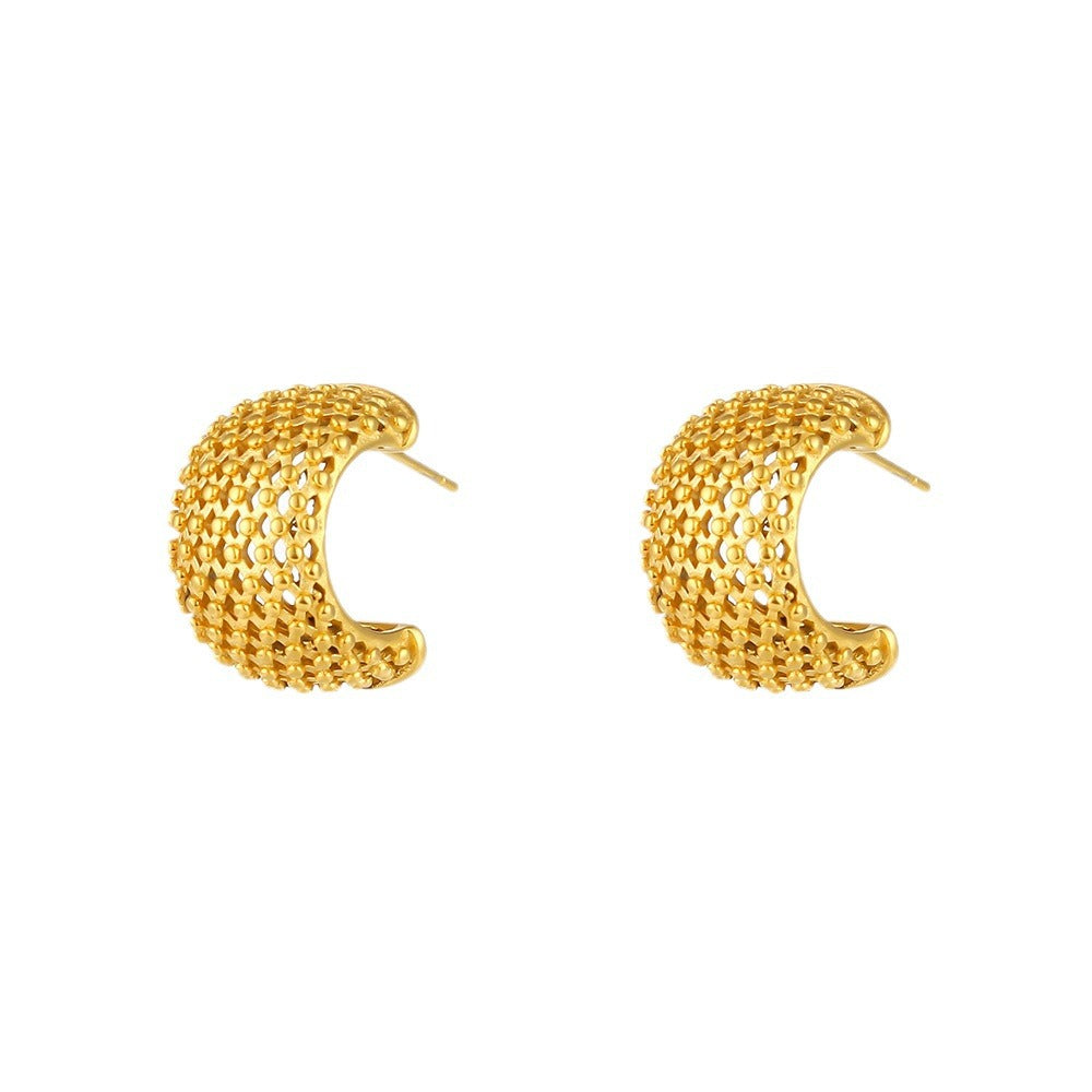 Minimalist Drop Earrings — 18K Gold-Plated Stainless Steel