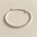 Bracelet tennis zircon diamant incrusté argent 925 sterling élégant Mezyena