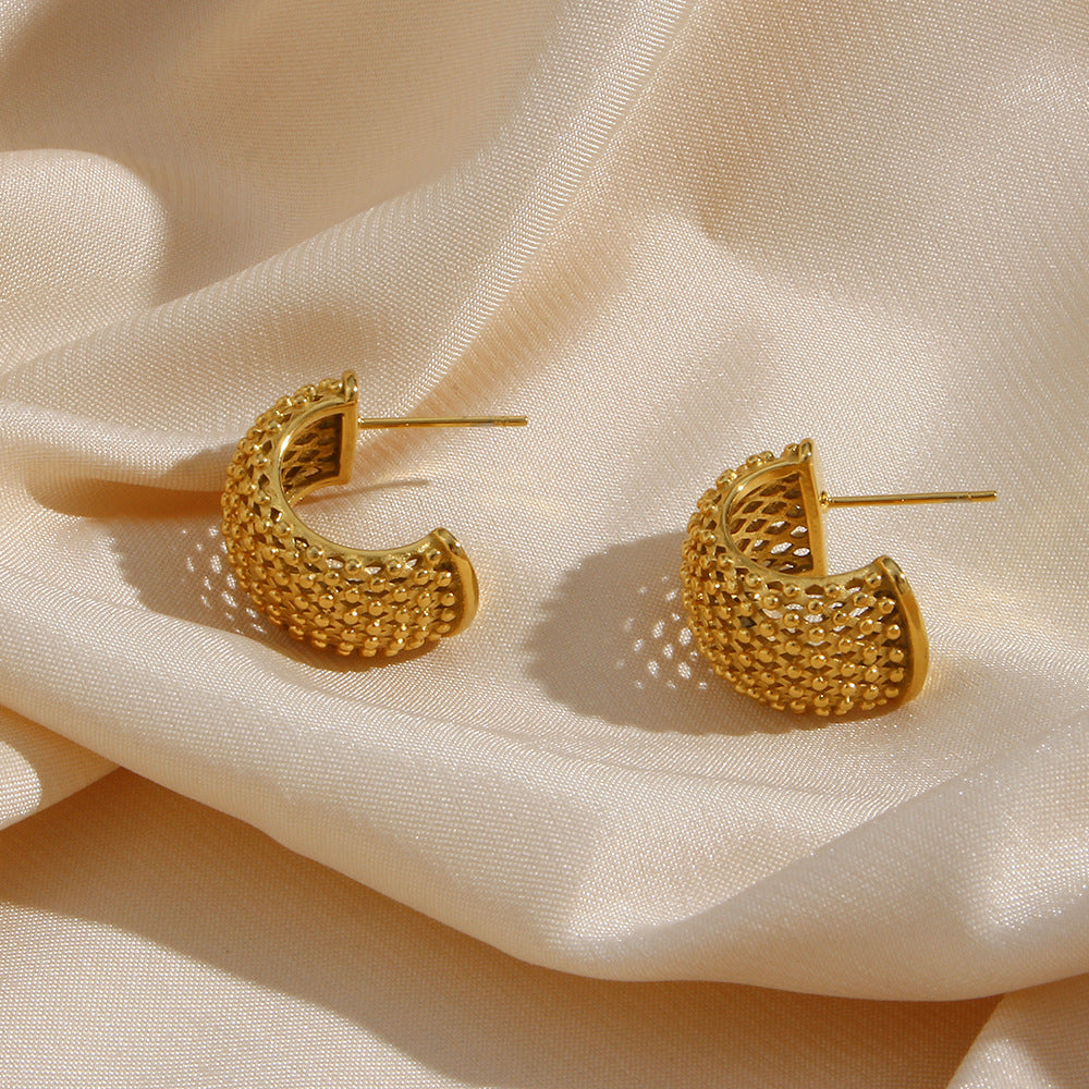 Minimalist Drop Earrings — 18K Gold-Plated Stainless Steel