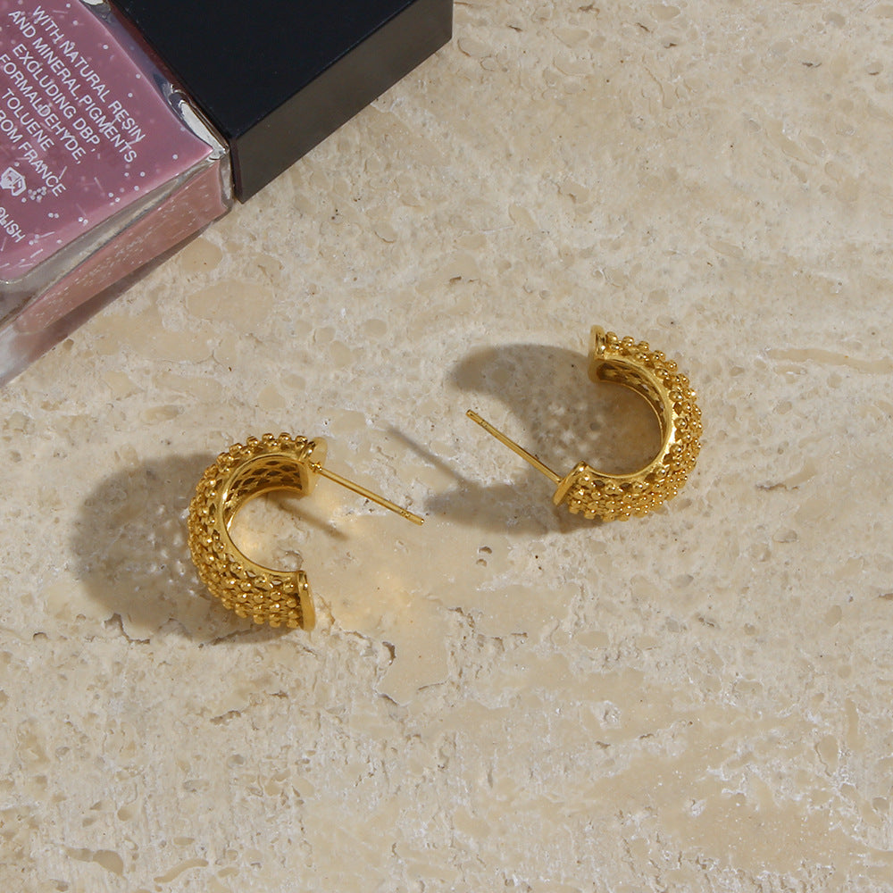Minimalist Drop Earrings — 18K Gold-Plated Stainless Steel