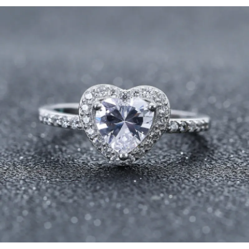 Cherished Heart Sterling Ring