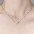 Natural Freshwater Pearl Necklace with S925 Silver Pendant