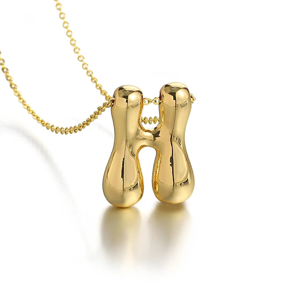 Bubble Letter Initial