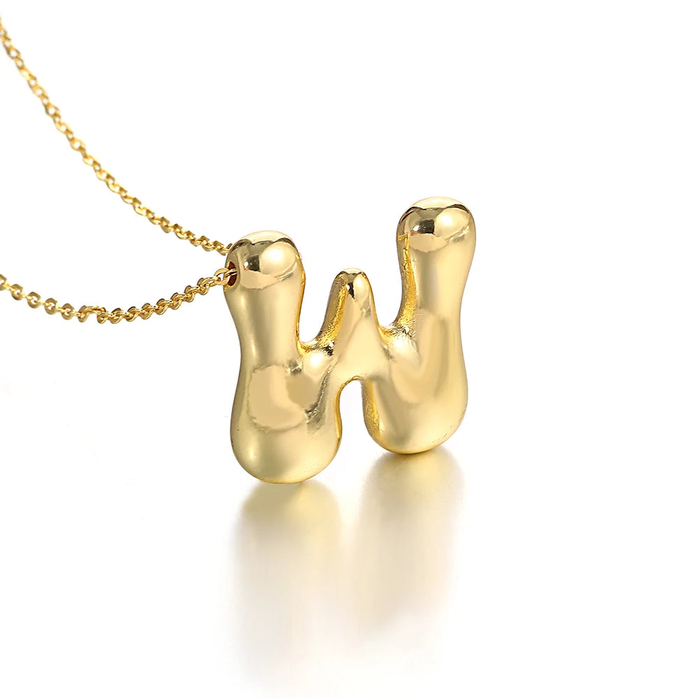 Bubble Letter Initial