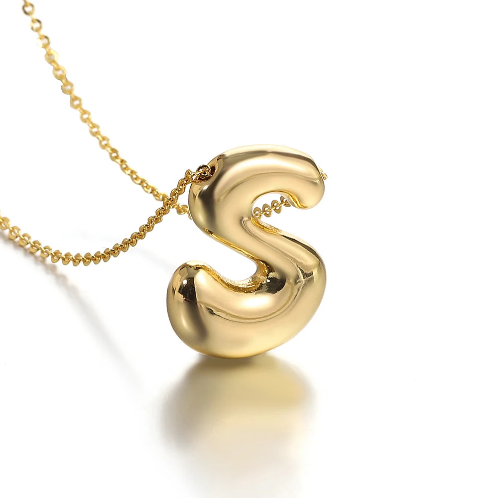 Bubble Letter Initial