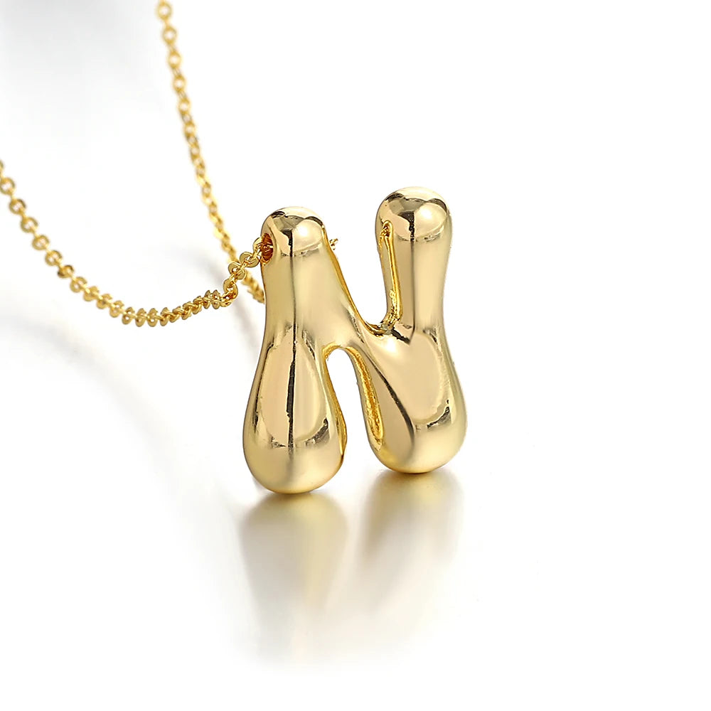 Bubble Letter Initial