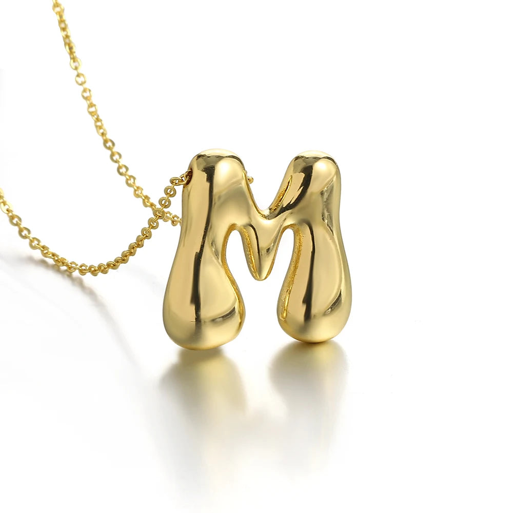 Bubble Letter Initial