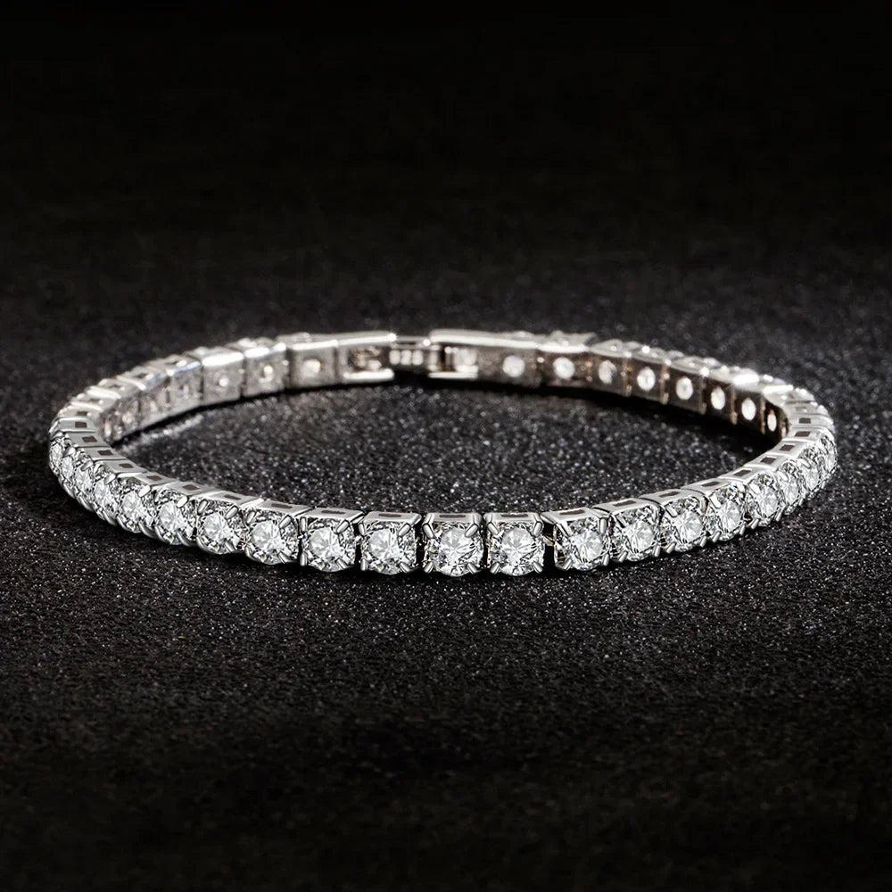 Bracelet tennis zirconia classique argent 925 sterling femme Mezyena