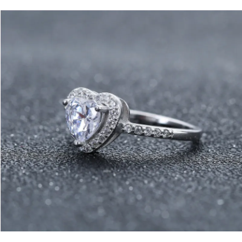 Cherished Heart Sterling Ring