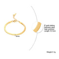 18K Gold Blade Chain Bracelet — Stainless Steel