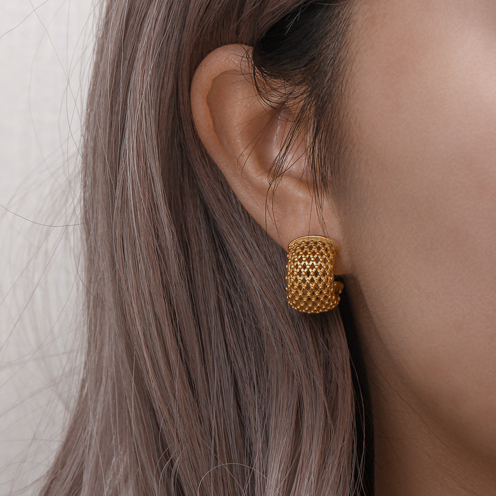 Minimalist Drop Earrings — 18K Gold-Plated Stainless Steel