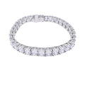 Bracelet tennis zircon forme oeuf argent 925 sterling unisexe luxe Mezyena